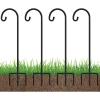 imageFEED GARDEN Adjustable 32 Inch Small Shepherds Hooks for Outdoor Garden Hooks for Lanterns Sheperds Hook for Hanging Plants Bird Feeders Solar Lights Mason Jars Weddings Decor2 Pack4