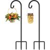imageFEED GARDEN Adjustable 32 Inch Small Shepherds Hooks for Outdoor Garden Hooks for Lanterns Sheperds Hook for Hanging Plants Bird Feeders Solar Lights Mason Jars Weddings Decor2 Pack2