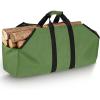imageFEED GARDEN Firewood Carrier with Handles Log Carrier for Firewood Oxford Canvas Fire Wood Carrier Bag for Indoor Fireplace Wood Stove Accessories and Outdoor Camping Green