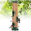 imageFEED GARDEN Metal Tube Bird Feeders for Outdoors Hanging 6Port Bird Feeder for Outside Finch Feeders for Outside Squirrel Proof Bird Feeders with Heavy Duty Metal Lid ChewProof1