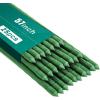imageFEED GARDEN Garden Stakes 72 Inch 6ft 25 Pack Sturdy Plant Metal Sticks Support Plastic Coated Plant StakesTomato Stakes BeansTrees1