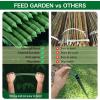 imageFEED GARDEN Garden Stakes 72 Inch 6ft 25 Pack Sturdy Plant Metal Sticks Support Plastic Coated Plant StakesTomato Stakes BeansTrees1