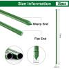 imageFEED GARDEN Garden Stakes 72 Inch 6ft 25 Pack Sturdy Plant Metal Sticks Support Plastic Coated Plant StakesTomato Stakes BeansTrees1