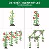 imageFEED GARDEN Garden Stakes 72 Inch 6ft 25 Pack Sturdy Plant Metal Sticks Support Plastic Coated Plant StakesTomato Stakes BeansTrees40