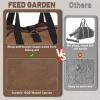 imageFEED GARDEN Firewood Carrier Bag Heavy Duty Waxed Canvas Log Carrier for Firewood Large Log Tote Fire Wood Carrying Bag with Handles for Easy Transport Carrying and Wood Stove Accessories