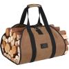 imageFEED GARDEN Firewood Carrier Bag Heavy Duty Waxed Canvas Log Carrier for Firewood Large Log Tote Fire Wood Carrying Bag with Handles for Easy Transport Carrying and Wood Stove Accessories