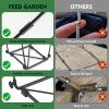 imageFEED GARDEN Trash Bag Holder Outdoor Metal Leaf Bag Holder Stand Garbage Bag Frame Holder for 3045 Gallon Bags for Leaves Camping Yard Weeding Lawn Party