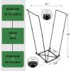 imageFEED GARDEN Trash Bag Holder Outdoor Metal Leaf Bag Holder Stand Garbage Bag Frame Holder for 3045 Gallon Bags for Leaves Camping Yard Weeding Lawn Party