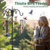 imageFEED GARDEN Finch Feeders for Outside Nyjer ampamp Thistle Bird Feeders 15 Inch Tube Feeder with 12 Small Ports ampamp 8 Perches Durable Metal Design for Outdoor Hanging Easy Fill ampamp Clean1