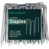 imageFEED GARDEN 6 Inch 25 Pack Galvanized Landscape Staples 11 Gauge Turf Garden Stakes Tent Stakes Landscaping Fabric SOD Pins Yard Stakes for Weed Barrier Fabric4 Inch