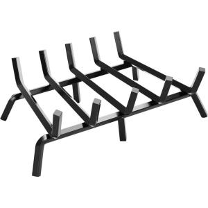 imageFEED GARDEN Fireplace Grate 30 inch Heavy Duty Fireplace Log Holder 12quot Solid Steel Bar Fire Pit Grate for Indoor Outdoor Wood Stove Fireplace Accessories Wrought Iron Firewood Burning Rack17 inch