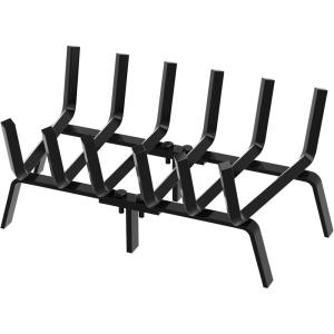 imageFEED GARDEN Fireplace Grate 30 inch Heavy Duty Fireplace Log Holder 12quot Solid Steel Bar Fire Pit Grate for Indoor Outdoor Wood Stove Fireplace Accessories Wrought Iron Firewood Burning Rack24 inch