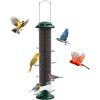 imageFEED GARDEN 2 Pack Bird Feeders for Outdoors Hanging Finch Feeder for Nyjer Thistle Seed Metal Mesh Tube Feeders Squirrel Proof 05 LB Green1
