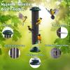 imageFEED GARDEN 2 Pack Bird Feeders for Outdoors Hanging Finch Feeder for Nyjer Thistle Seed Metal Mesh Tube Feeders Squirrel Proof 05 LB Green1