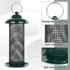 imageFEED GARDEN 2 Pack Bird Feeders for Outdoors Hanging Finch Feeder for Nyjer Thistle Seed Metal Mesh Tube Feeders Squirrel Proof 05 LB Green2
