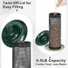 imageFEED GARDEN 2 Pack Bird Feeders for Outdoors Hanging Finch Feeder for Nyjer Thistle Seed Metal Mesh Tube Feeders Squirrel Proof 05 LB Green2