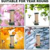 imageFEED GARDEN 2 Pack Bird Feeders for Outdoors Hanging Finch Feeder for Nyjer Thistle Seed Metal Mesh Tube Feeders Squirrel Proof 05 LB Green2