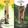 imageFEED GARDEN 2 Pack Bird Feeders for Outdoors Hanging Finch Feeder for Nyjer Thistle Seed Metal Mesh Tube Feeders Squirrel Proof 05 LB Green2