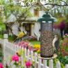 imageFEED GARDEN 2 Pack Bird Feeders for Outdoors Hanging Finch Feeder for Nyjer Thistle Seed Metal Mesh Tube Feeders Squirrel Proof 05 LB Green2