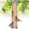 imageFEED GARDEN 2 Pack Bird Feeders for Outdoors Hanging Finch Feeder for Nyjer Thistle Seed Metal Mesh Tube Feeders Squirrel Proof 05 LB Green1
