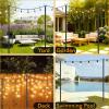 imageFEED GARDEN String Light Poles for Outside10FT Metal Poles for Outdoor String Lights Stand Poles for Deck Garden Patio Wedding Backyard Christmas Party 6 Pack