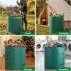 imageFEED GARDEN 72 Gallon Reusable Yard Waste Bags 3 Pack Heavy Duty Lawn and Leaf Bags with 4 Reinforced Handles Stand Up for Leaves Grass Clippings Debris Includes Gardening Gloves