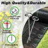 imageFEED GARDEN 120 Pack Landscape Staples 8 Gauge 6 Inch Galvanized Garden Stakes SOD Pins Yard Lawn Spikes for Plant Cover Tent Weed Barrier Fabric Turf Inflatable and Outdoor Decoration120