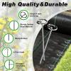 imageFEED GARDEN 4FT x 100FT Weed Barrier Fabric 120 Staks