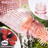 imageFEED GARDEN Glass Hummingbird Feeder 16 oz Hanging Outdoor Feeder with BeeProof Ports Ant Moat Leakproof Easy to Clean amp Refill 360 Perch PurplePink