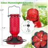imageFEED GARDEN Glass Hummingbird FeederampDeck Hook