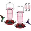 imageFEED GARDEN Hummingbird Feeder Blue 1 Pack Pink 2 Pack Bundle