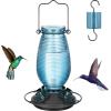imageFEED GARDEN Hummingbird Feeder Blue 1 Pack Tube Bird Feeder 1 Pack Bundle
