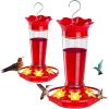 imageFEED GARDEN Plastic Hummingbird Feeder 10 Oz Red  Glass 20oz Red