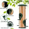 imageFEED GARDEN Wall Hook Hanging Plant Bracket 10 Inch 2 Pack and 2 Pack Tube Bird Feeders for Outdoors Hanging
