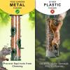 imageFEED GARDEN Wall Hook Hanging Plant Bracket 10 Inch 2 Pack and Metal Tube Bird Feeders 2 Pack 6Port