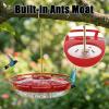 imageShepherds Hook amp2 Pack 16 oz Plastic Disc Hummingbird Feeders