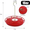 imageShepherds Hook amp2 Pack 16 oz Plastic Disc Hummingbird Feeders