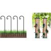 imageFEED GARDEN Adjustable 32 Inch Small Shepherd Hooks for Outdoor AMD 2 Pack 6Port Squirrel Proof Bird Feeders for Outside