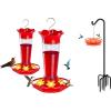 imageFEED GARDEN Bird Feeder Pole Hummingbird Feeders Bundle
