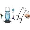 imageFEED GARDEN Hummingbird Feeder Blue 1 Pack Plant Hanger 2 Pack Bundle