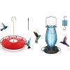 imageFEED GARDEN Hummingbird Feeder Blue 1 Pack Red 1 Pack Bundle