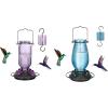 imageFEED GARDEN Hummingbird Feeder BluePurple Bundle