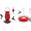 imageFEED GARDEN Plastic Hummingbird Feeder 16 Oz Red  Glass 20oz Red