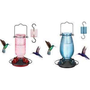 imageFEED GARDEN Hummingbird Feeder BluePink Bundle
