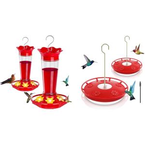 imageFEED GARDEN Plastic Hummingbird Feeders Bundle