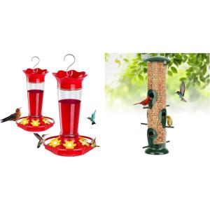 imageFEED GARDEN Tube Bird FeederHummingbird Feeders Bundle