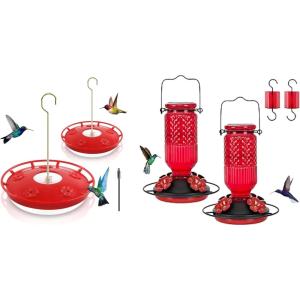 imageGlass Hummingbird Feederamp Plastic Disc Hummingbird Feeders
