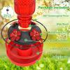 imageFEED GARDEN 15 Inch 2 Pack HandForged Hanging Plant Bracket and Hummingbird Feeder for Outdoors Hanging