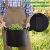 imageFEED GARDEN 5 Gallon Grow Bags 4 Pack  300G NonWoven Thickened Fabric Plant Pots with Reinforced Handles Breathable Drainage Planters for Vegetables Flowers amp Herbs Indoor Outdoor8