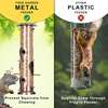 image:imageFEED GARDEN 2 Pack Tube Bird Feeders for Outdoors Hanging  Premium Hard Plastic Wild Bird Feeder with 6 Ports Easy Refill amp Clean 15 Inch Green13 inchCopper1P
